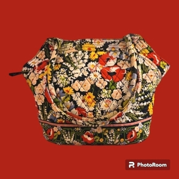 VERA BRADLEY Floral Poppy Field Quilted Emma Shoulder Bag - Picture 1 of 11